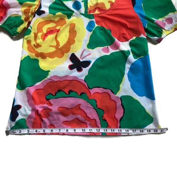 J. Crew Scoopneck Floral Blouse XS - Picture 10 of 14